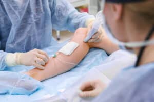 operating room for surgical venous vascular surgery clinic